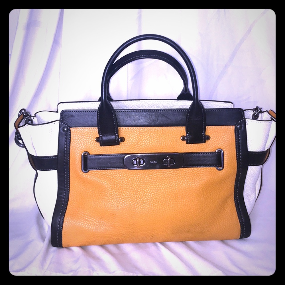 Coach color block Swagger bag 2015